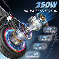 2026 Adult Electric Scooter,Foldable Long Range High Speed 31KM/H Urban Commuter
