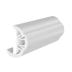TACO SuproFlex Rub Rail Kit w/Flex Vinyl Overlay Insert – 2″H x 1-1/4″W x 80’L –