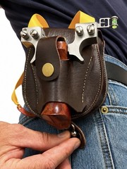 Professional Hunting Slingshot Kit w/ Holster, Sight, Level, Steel Ammo