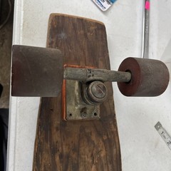 30 Inch Long Wooden Skateboard. with BAHNE TRUCKS AND CADILLAC Dk 51 Wheels