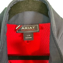 Ariat Jacket Team EQ Softshell USEF Pony Finals Navy Red L Equestrian Zip