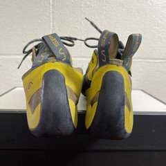 La Sportiva Finale Yellow Brown Black Rock Climbing Shoes Lace up Men’s 12.5 US