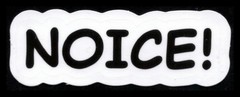 Noice! Skateboarding Sticker 3 Inches x 2 Inches Skateboard Decals