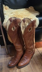 Tony Lama Women’s Tall Western Boot Brown Size 10.5 M