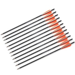 12PCS 20″ Crossbow Bolts Carbon Arrows ID7.6mm Archery Hunting Shooting Target
