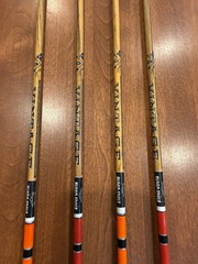Lot Of 4 Black Eagle “Vintage” Fletched/Crested Wooden Arrows – Gently Used