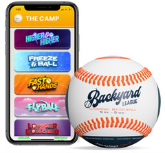 Playfinity Backyard League Gaming Baseball for | Real Baseball with Sensors/App