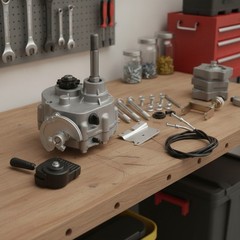 Lightweight Forward Reverse Gearbox Kit for 30 Series Go Karts, Easy to Install