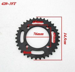 Motorcycle 420-35T aluminum alloy transmission sprocket 76mm inner diameter