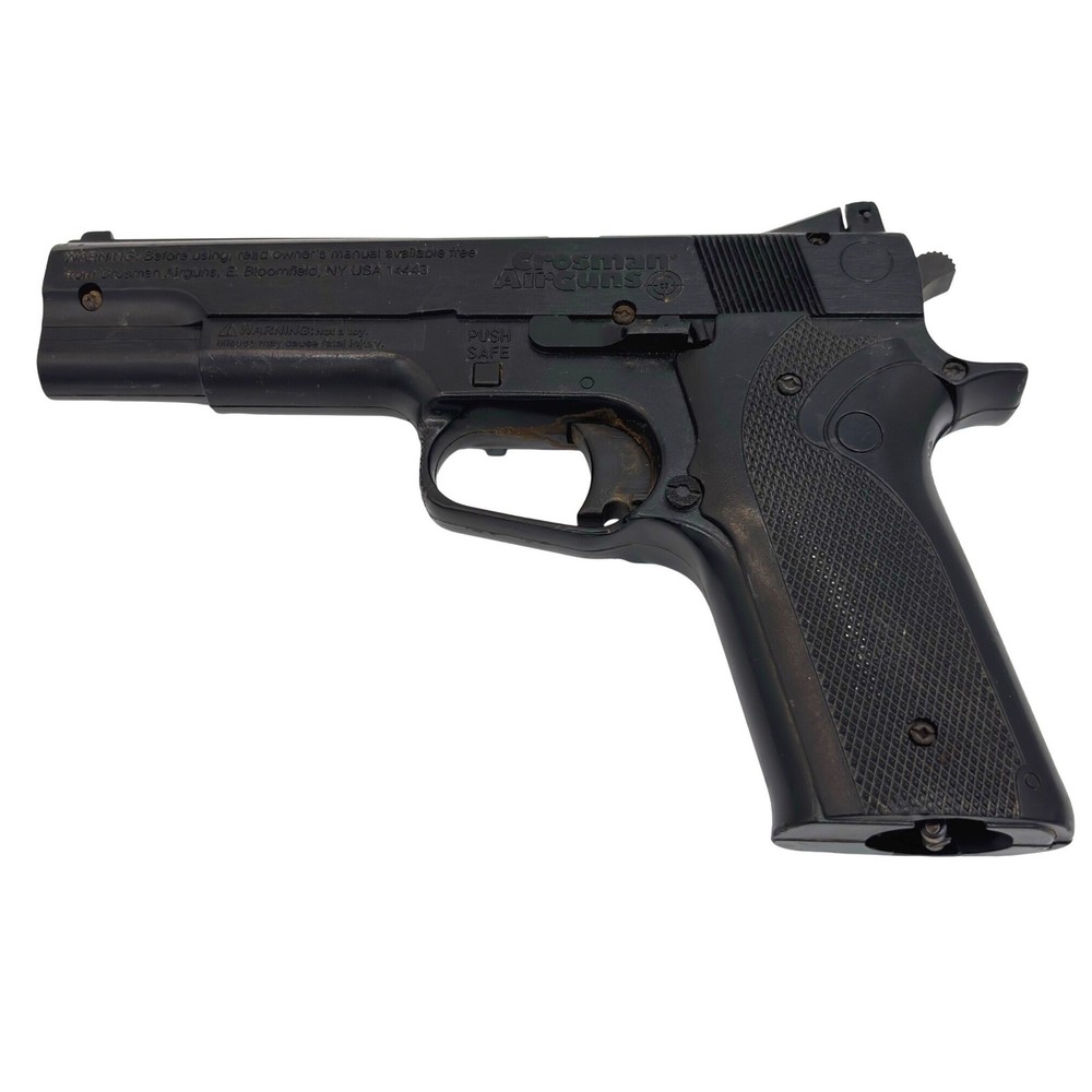 Crosman 1008 RepeatAir .177 Caliber CO2 Air Pistol Pellet Gun Black Semi-Auto