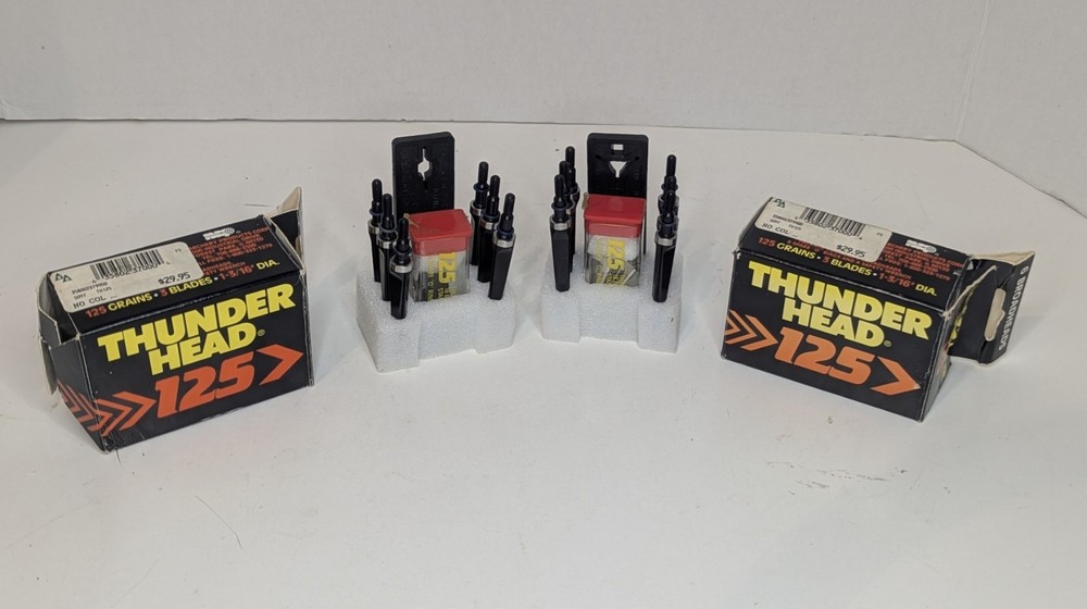NEW 12 – Thunderhead Hunting Broadhead 125 Grain 3 Blade Fixed USA Made Archery