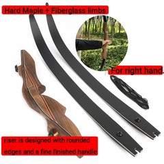 60″ Recurve Bow 50/60lbs ILF Takedown Bow RH Archery Hunting Shooting Practice