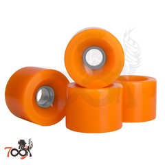 Cal 7 60mm 83A Cruiser Skateboard Orange Wheels (4 Pcs) + ABEC-7 Bearings