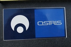 Osiris Skateboard Shoes Footwear Blue Circle Z29A Vintage Skateboarding STICKER
