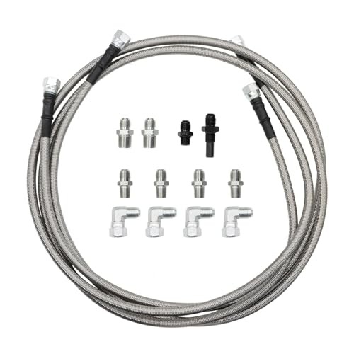 6AN 70″ Transmission Oil Cooler Hose Line kit Compatible with 4L60E 4L80E
