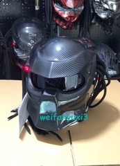 Iron Blood Warrior Helmet Predator Mask Carbon Fibre Motorcycle Headgear Riding