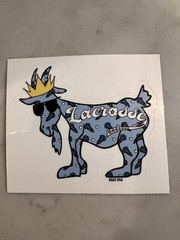GOAT USA Blue Lacrosse Goat Sticker. Single Sticker. Brand New.