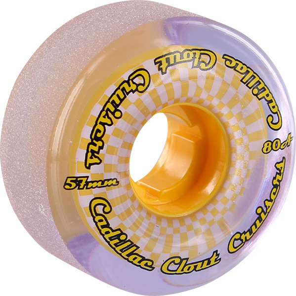 CADILLAC CLOUT CRUISERS 57mm 80a PUR/YEL WHEELS SET