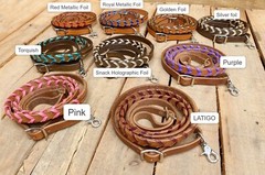 Soft Leather Reins Horse Reins Barrel Reins Laced barrel Rains leather Rains