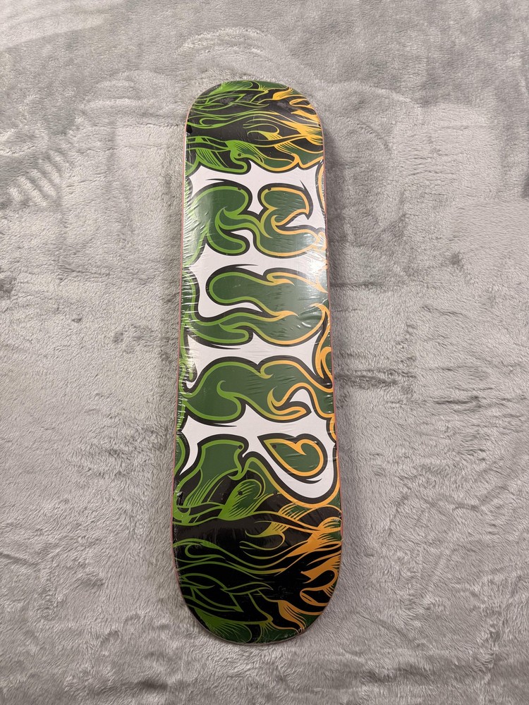 New Flip Flame Logo Skateboard Deck 8.0 Green Orange Pink Art Graphic Street
