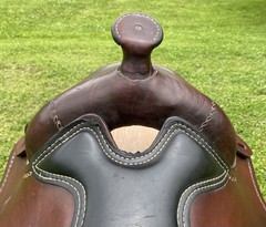 17″ ROCKING R Haflinger Trail Ranch Saddle~X-WIDE Tree~FJORD~GYPSY~Draft Cross