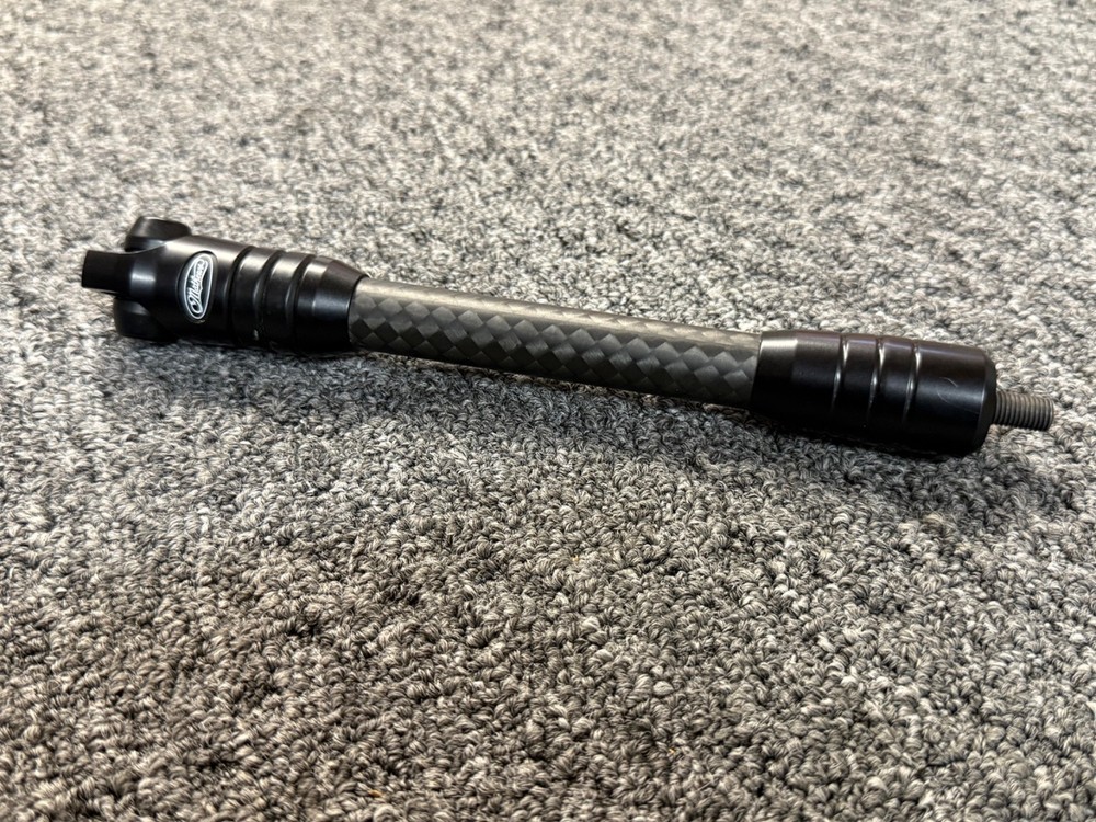 Mathews Flatline 8″ Black Compound Bow Stabilizer