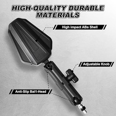 Adventure Motorcycle Mirrors, 8/10MM Screw Easy to Install Universal Rearview