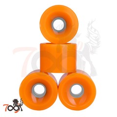 Cal 7 60mm 83A Cruiser Skateboard Orange Wheels (4 Pcs) + ABEC-7 Bearings