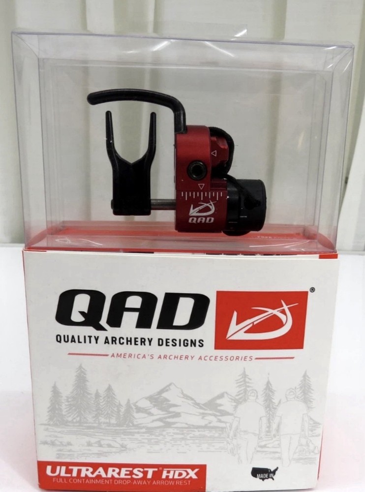 QAD Ultrarest HDX Full Containment Drop Away Arrow Rest Right Hand Red 1907350
