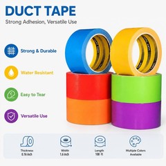 LLPT Duct Tape Premium Grade 1.6″ x 108 Feet x 11 Mil Pink | Wide Size, RoHS,…