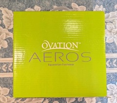 Ovation Aeros Zip Brown Calf Leather Paddock Boot Sz. 38 Womens 7-7.5 US