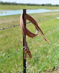 AJ Tack Harness Leather Quick Change Split Reins – 5/8in x 8ft