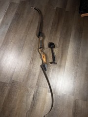Vintage Bear Recurve Bow Bear Hunter TD 60”-55, With Original Manual