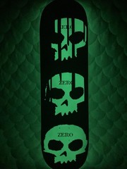 💀 ZERO x “3 SKULL BLOODY” Glow In The Dark Deck – 8.5” [ULTRA LIMITED RUN OF 5]
