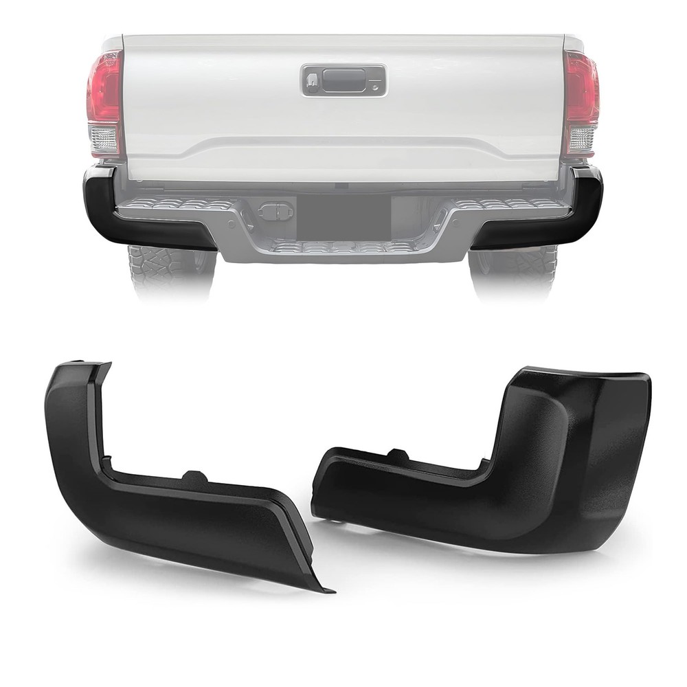 Rear Bumper End Cap Compatible With 2016-2023 Toyota Tacoma W/O Sensor Hole
