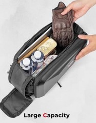 Motorcycle Saddlebags Expandable 20-30L Eva Hard Side Bag Compatible with