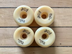 NOS One Set Of White Powell Peralta Skateboards Rat Bones Wheels 59mm 97a
