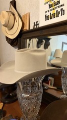 Stetson Rancher Mist Grey Western Hat 6X WF Size 7 3/8 4″ Brim