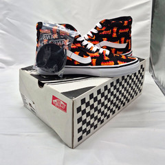 VANS Thrasher Flame Print High Top Skateboarding Shoes Black Men’s US 7 D