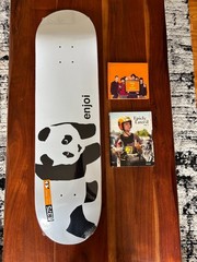 Enjoi Skateboard Deck Panda 8.375 + Enjoi Bag of Suck, Epicly Later’d Vol. 1 DVD