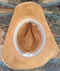Stetson Rodeo Drive Collection Nubuck Leather Cowboy Hat L Concho Western USA