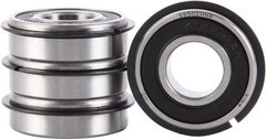 Durable Alloy Steel 4 Pack Bearings for Go Karts, Mini Bikes & Lawn Mowers