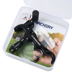 4Finger Archery Release Aid 360°Rotatable Thumb Trigger for Compound Bow Hunting