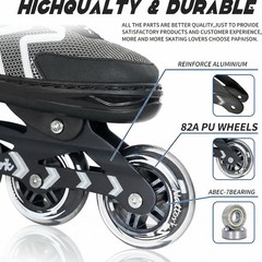 Adjustable Blades Roller Skates for Adults Women and Men,Outdoor & Indoor Bla…