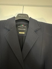 Equiline Women’s Italia Dressage Coat In Navy W Crystal Embellished Buttons 44