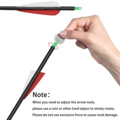 30″ Archery Carbon Arrows Spine 500 OD 7.8 mm For 40-60 lbs Compound/Recurve Bow