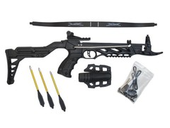 KingsArchery Crossbow Pistol Self-Cocking 80LBS Archery Bow Aluminum Arrow Hunt