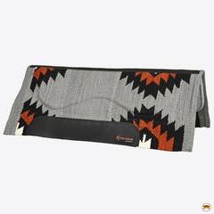 HILASON 34×32 In Western Horse Saddle Blanket Wool Pad Grey