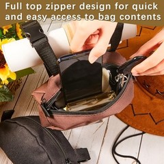 Shinylin 2 Pcs Pommel Pocket Saddle Bag Saddle Horn Bag Saddle Pouch for