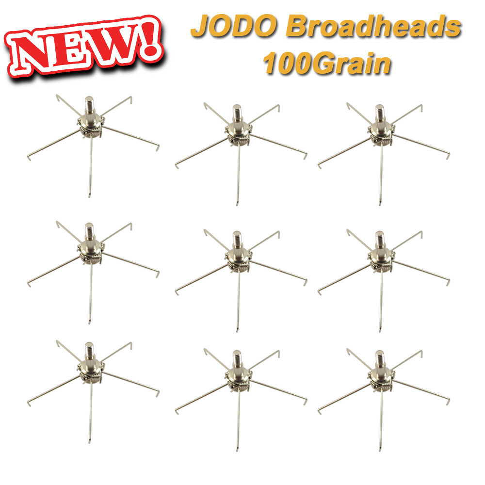6/12pcs Small Game Hunting Broadhead Big Judo Arrow Heads 5 Paws 100 Grain